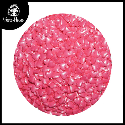 Bake House Hot Pink Heart Sprinkles