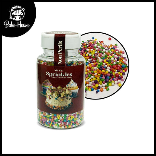 MR Kay Nonpareils Sprinkles – Rainbow Tiny Balls – 90g Jar