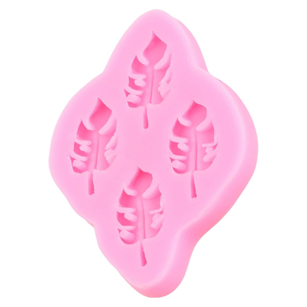 Tropical Leaf Silicone Fondant Mold 4 Cavity