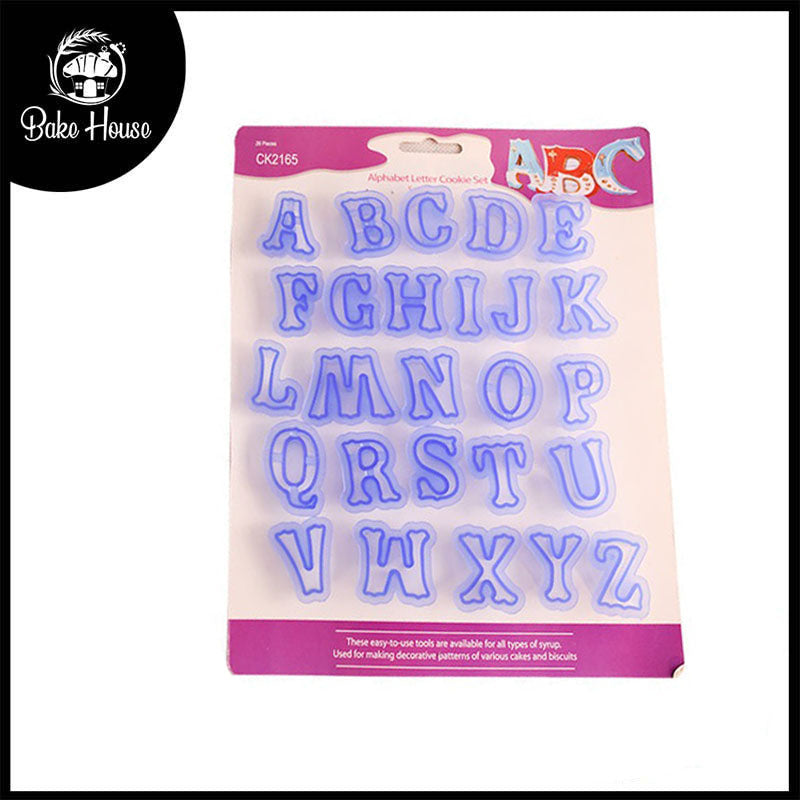 A To Z Alphabet Fondant & Cookie Cutter Set