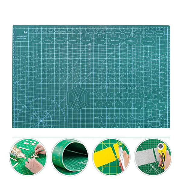Flexible Cutting Mat Double Sided A2 Size (600x450mm)