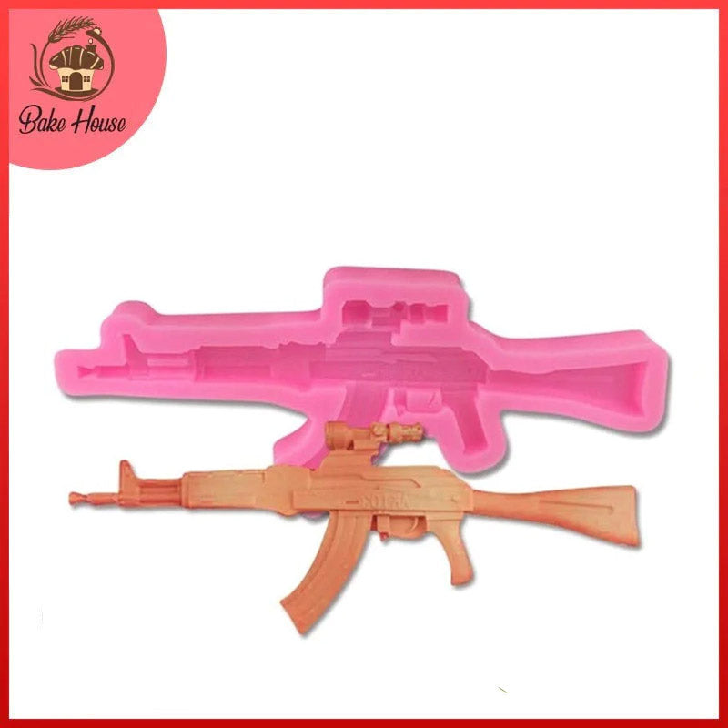 AK-103 Rifle Gun Silicone Fondant & Chocolate Mold
