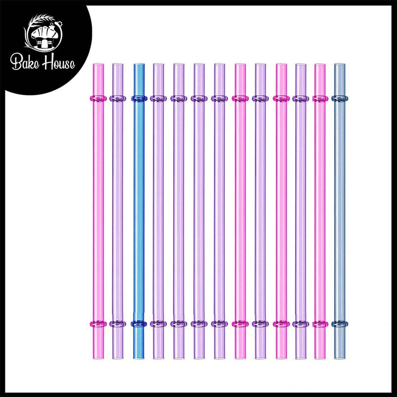 Acrylic Colorful Straw 13 Pcs Pack