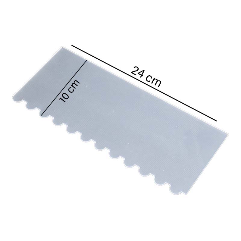 Acrylic Double Sided, Cake Edges Decorating Comb Design 02