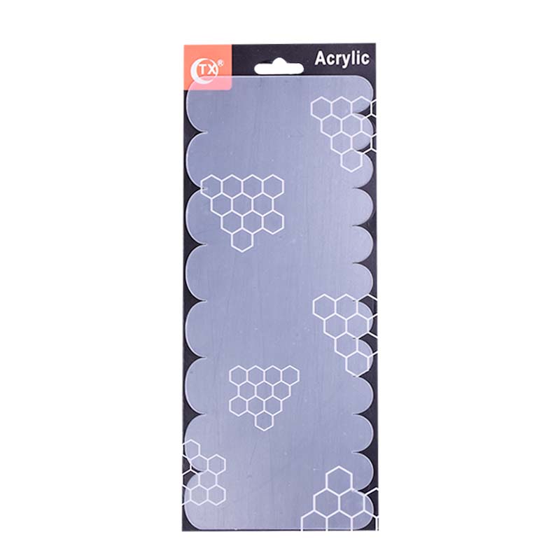 Acrylic Double Sided, Cake Edges Decorating Comb Design 03