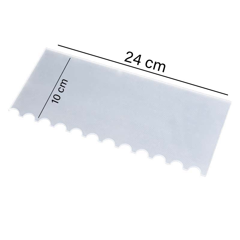 Acrylic Double Sided, Cake Edges Decorating Comb Design 05