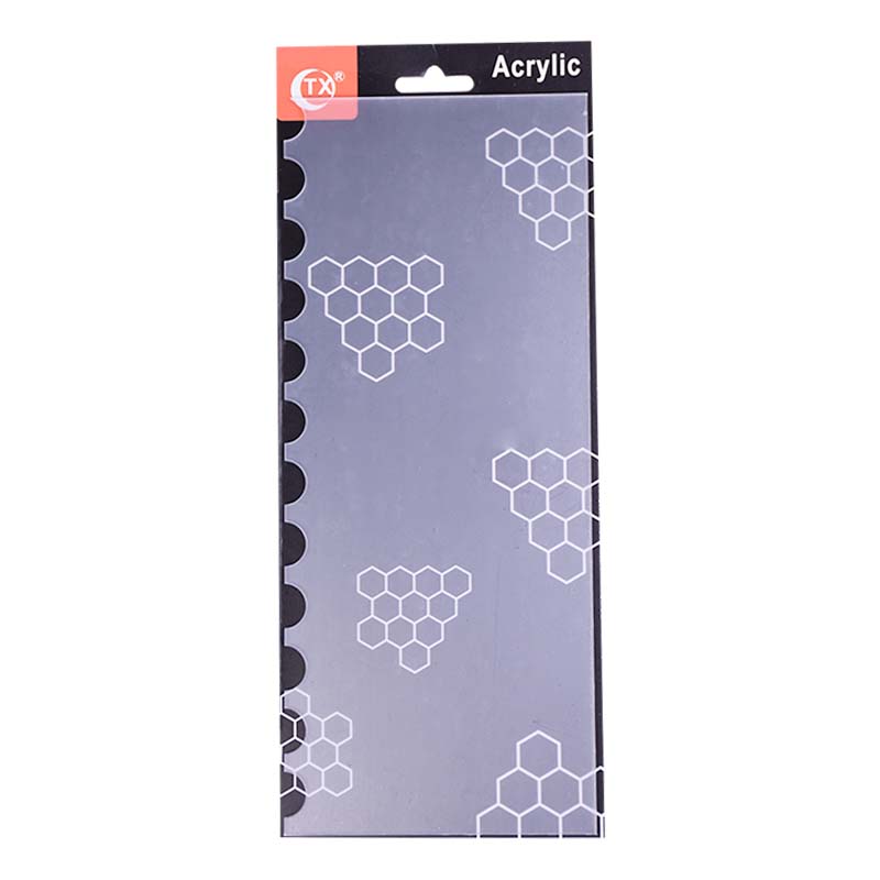 Acrylic Double Sided, Cake Edges Decorating Comb Design 05