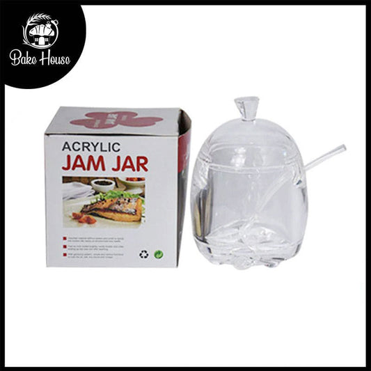 Acrylic Jam Jar With Spoon