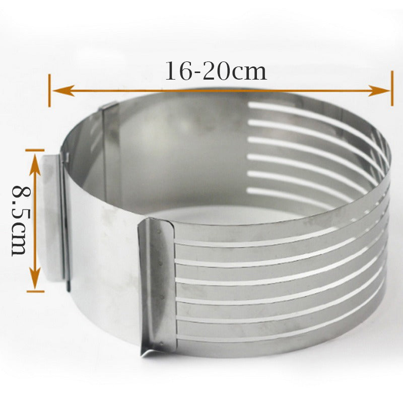 Adjustable (16-20cm) Cake Leveler Layer Slicer Ring Steel