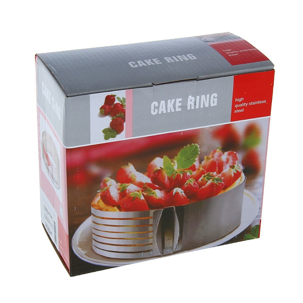 Adjustable (16-20cm) Cake Leveler Layer Slicer Ring Steel