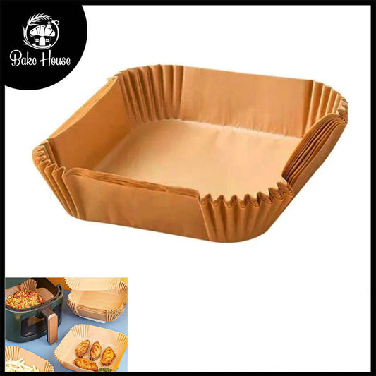 Air Fryer Disposable Non Stick Paper Liners 50 Pcs Square Large