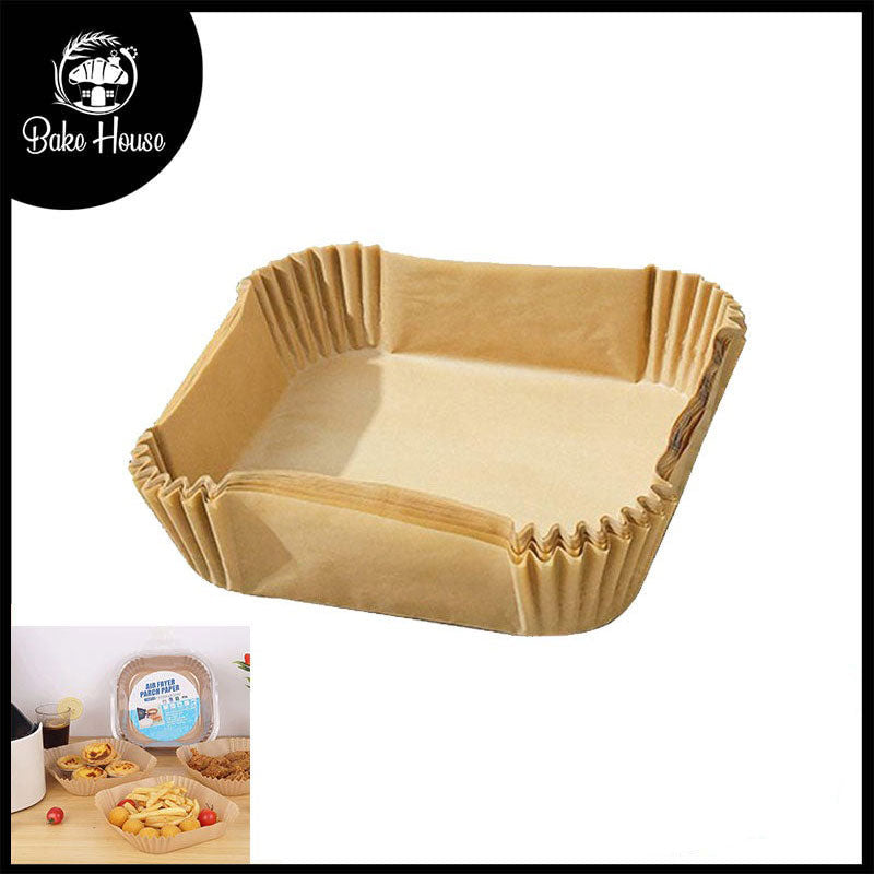 Air Fryer Disposable Non Stick Paper Liners 50 Pcs Square Small