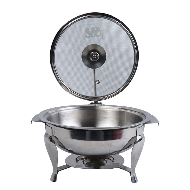 Stainless steel Chafing Dish, Food Warming Buffet Serving Pot Design 01 (18cm) with Tealight Candle