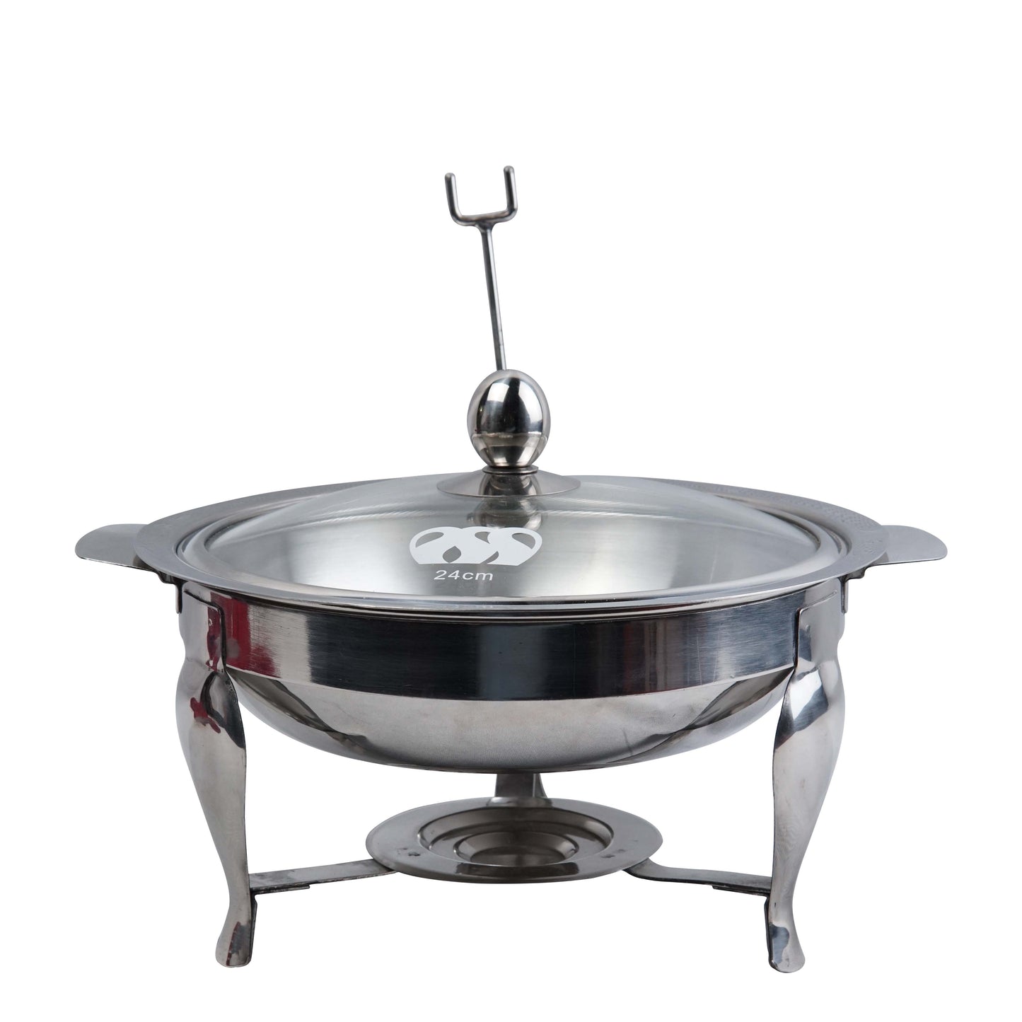 Stainless steel Chafing Dish, Food Warming Buffet Serving Pot Design 01 (24cm) with Tealight Candle