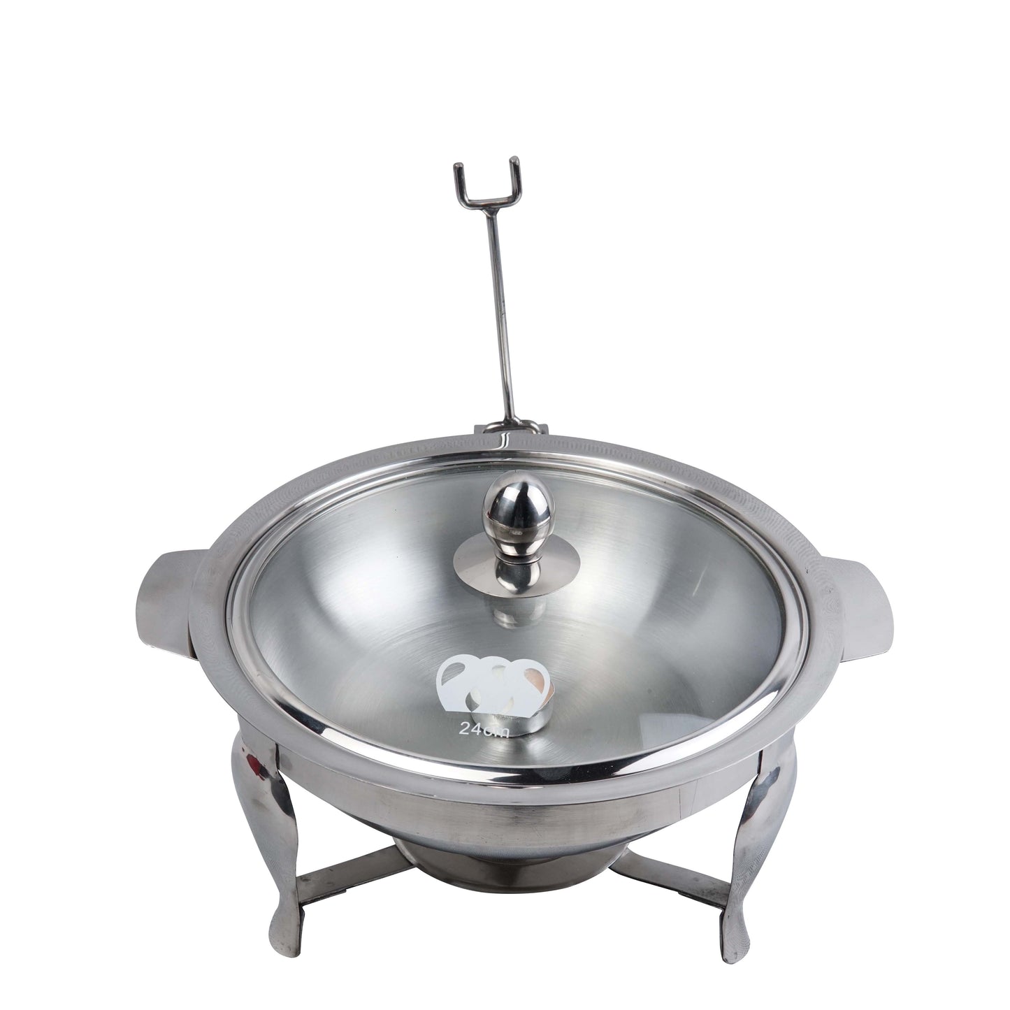 Stainless steel Chafing Dish, Food Warming Buffet Serving Pot Design 01 (24cm) with Tealight Candle