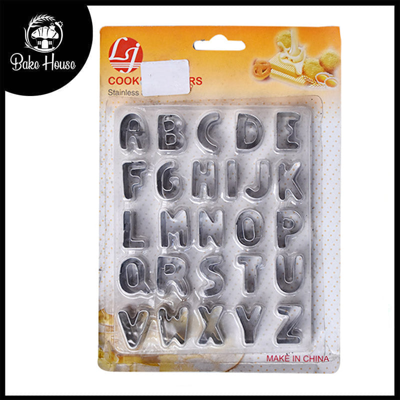 Alphabet ABC Cookies Cutter Set Stainless Steel