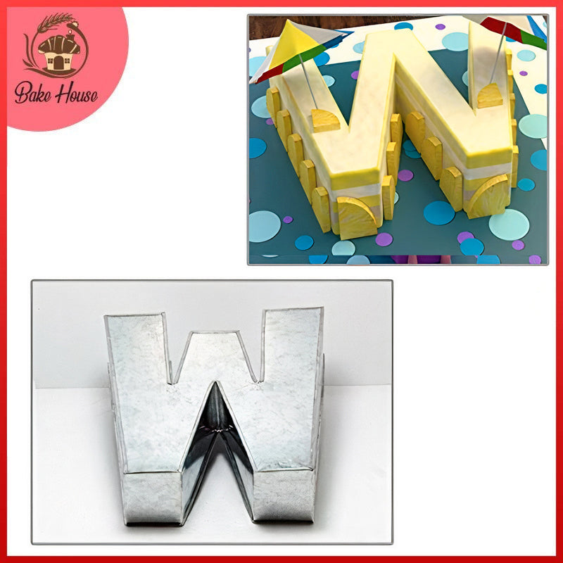 Alphabet Letter W Steel Cake Baking Mold