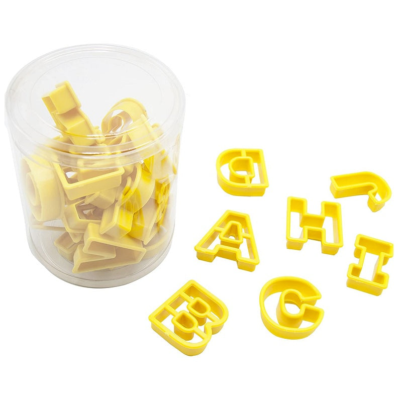 Alphabet Cutter Set Plastic 26Pcs Set With Transparent Box