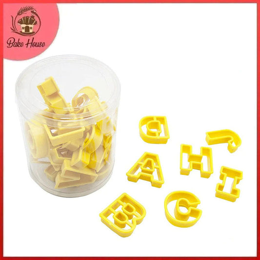 Alphabet Cutter Set Plastic 26Pcs Set With Transparent Box