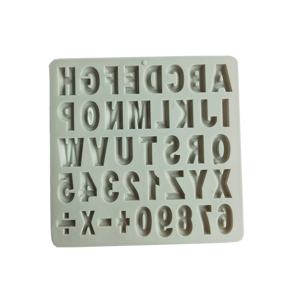 Alphabet & Numbers Silicone Chocolate Mold 40 Cavity