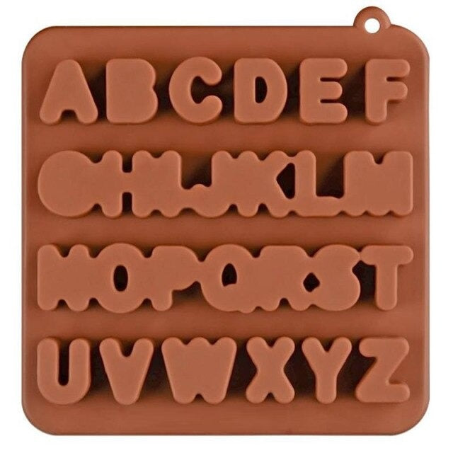 Alphabet Silicone Chocolate Mold