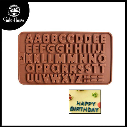 Alphabets Silicone Chocolate & Candy Mold