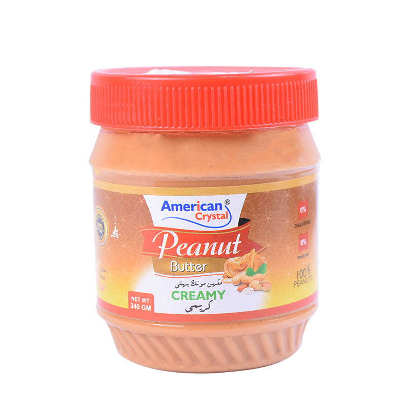 American Crystal Peanut Butter, Creamy, 340g