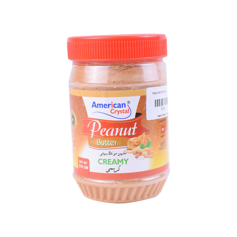 American Crystal Peanut Butter, Creamy, 510g