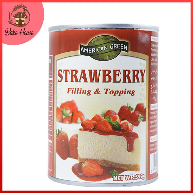 American Green Strawberry Filling & Topping 595g