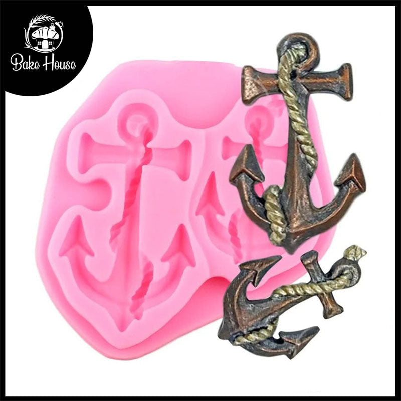 Anchor Silicone Fondant Mold 2 Cavity