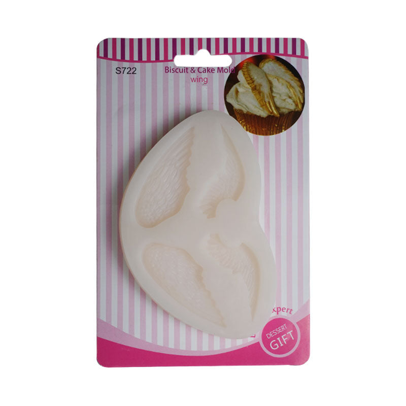 Angel Wings Silicone Fondant & Chocolate Mold 4 Cavity Design 02