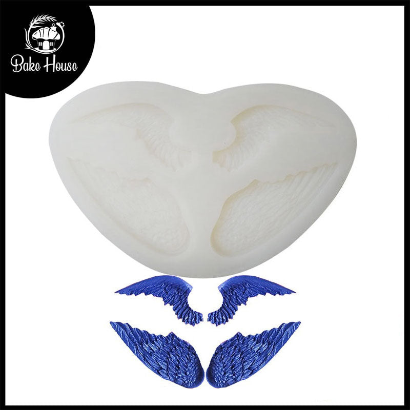 Angel Wings Silicone Fondant & Chocolate Mold 4 Cavity Design 02