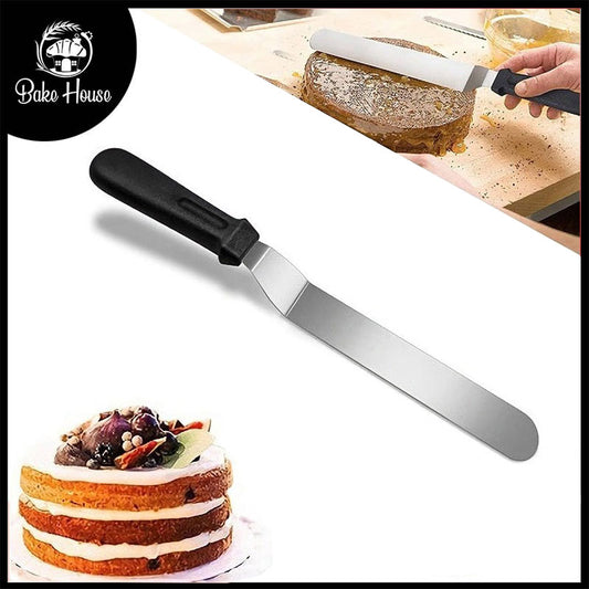 Angled Frosting Spatula Knife Stainless Steel Plastic Handle 10 Inch