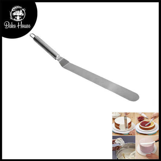 Angled Spatula Knife Full Stainless Steel Large