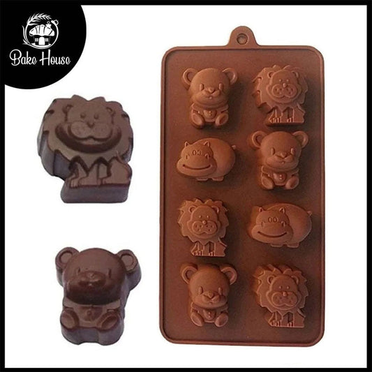 Animal Silicone Chocolate & Candy Mold 8 Cavity