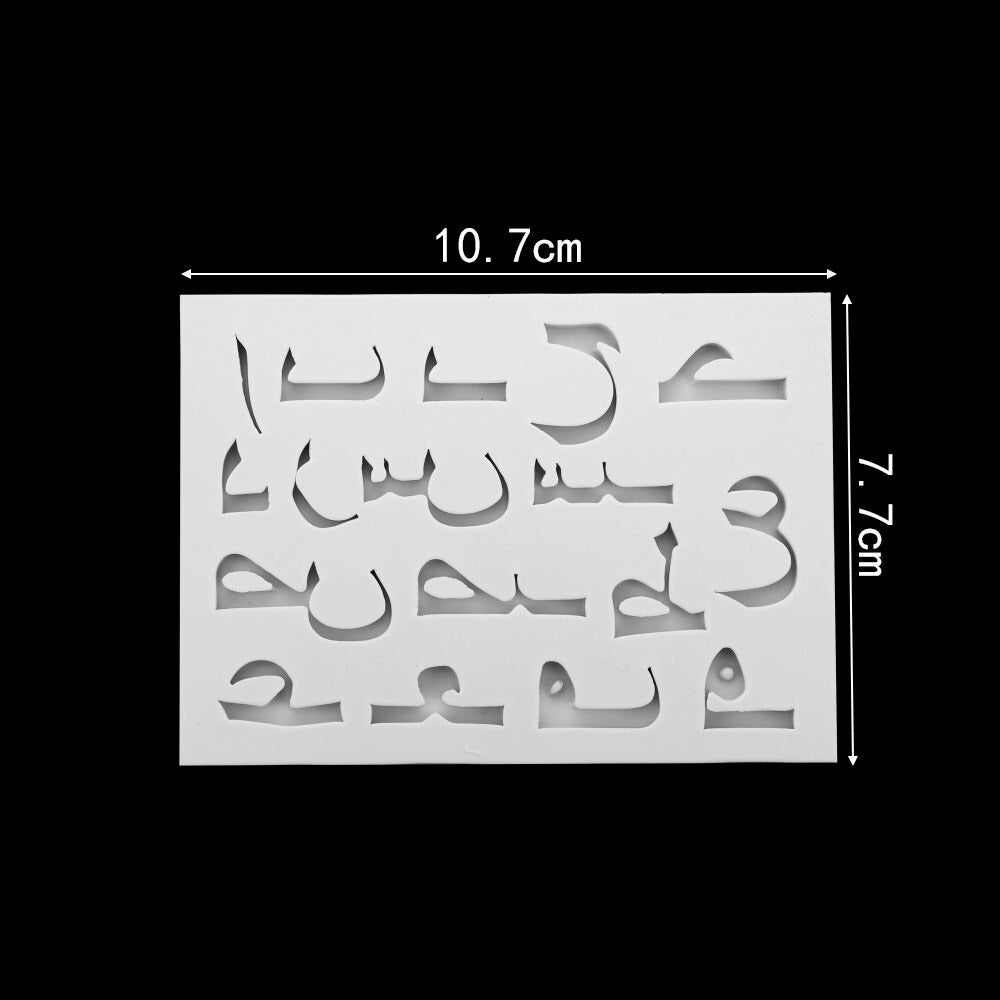 Arabic Alphabet Silicone Fondant Mold