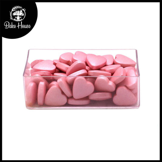 Baby Pink Shinny Hearts Edible Sprinkle 30g Pack