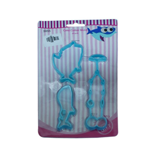 Baby Shark Fondant Cutter Set Plastic (Design 2)