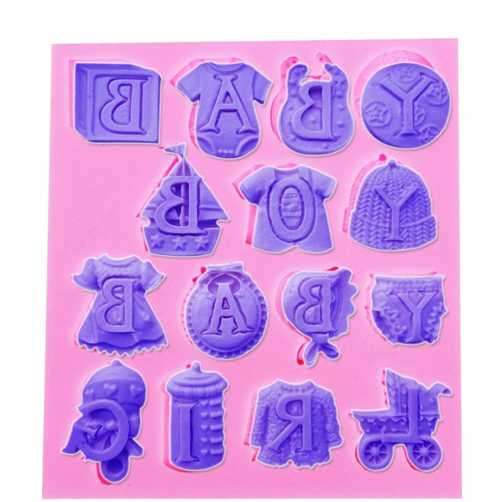 Baby Shower  Boy & Girl Silicone Mold