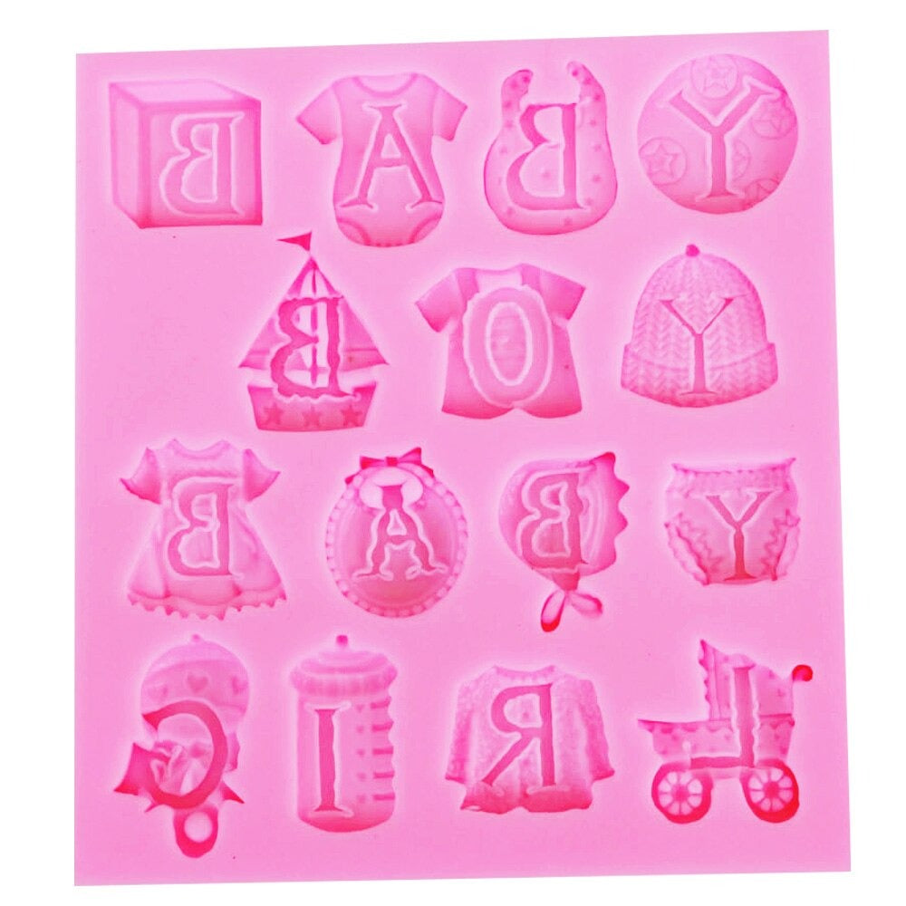 Baby Shower  Boy & Girl Silicone Mold