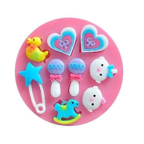 Baby Shower Silicone Fondant & Chocolate Mold