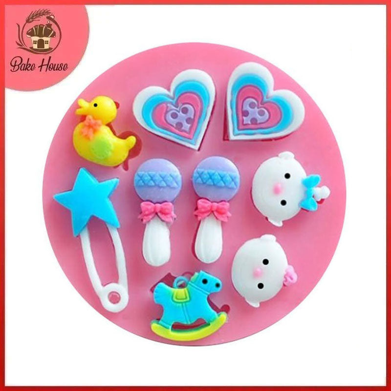 Baby Shower Silicone Fondant & Chocolate Mold
