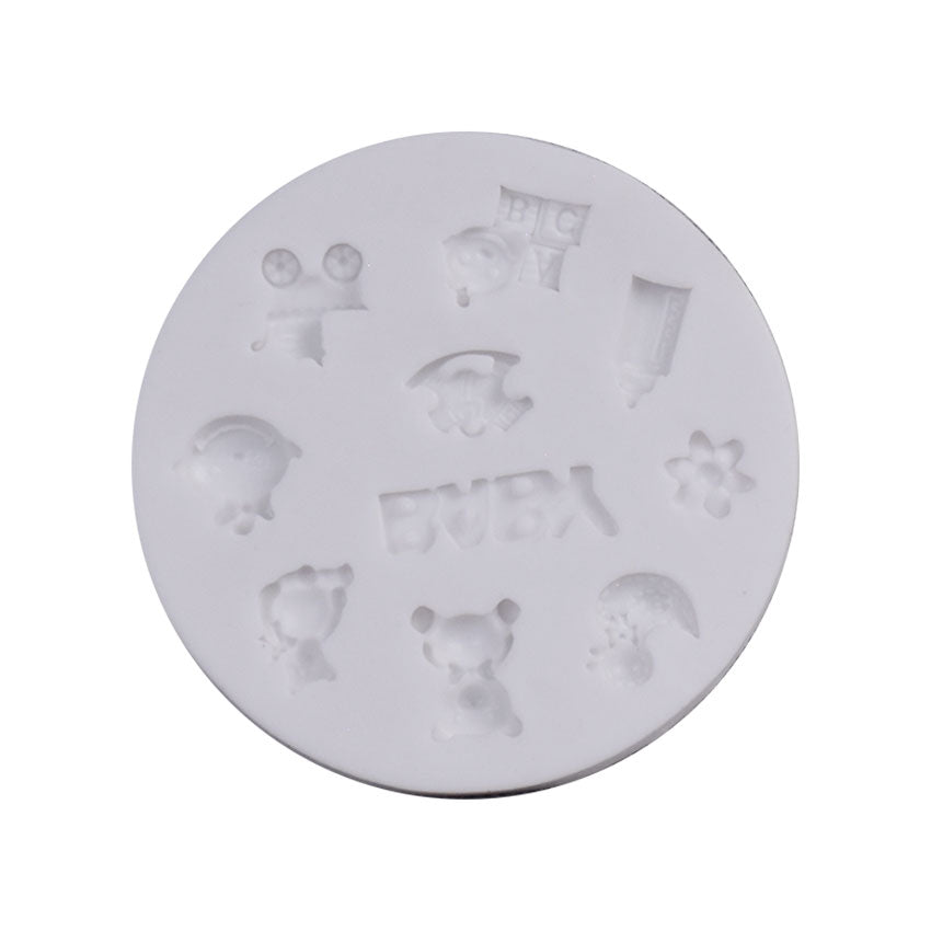 Baby Theme Silicone Fondant Mold 10 Cavity