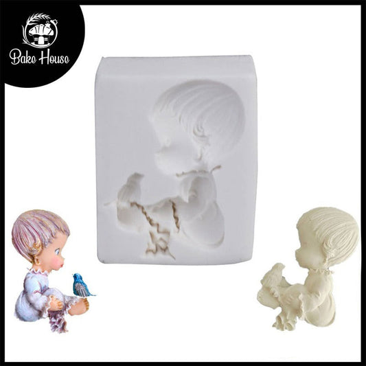 Baby & Bird Silicone Fondant Mold