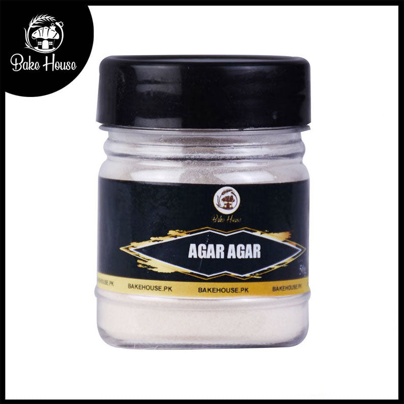 Bake House Agar Agar Powder 50gm Bottle – Bakehouse.pk