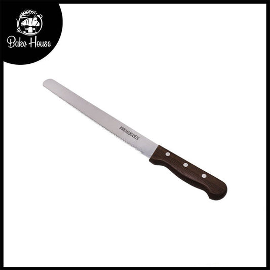 Bake House Cake Cutting Knife Steel With Wood Handle 10 Inch