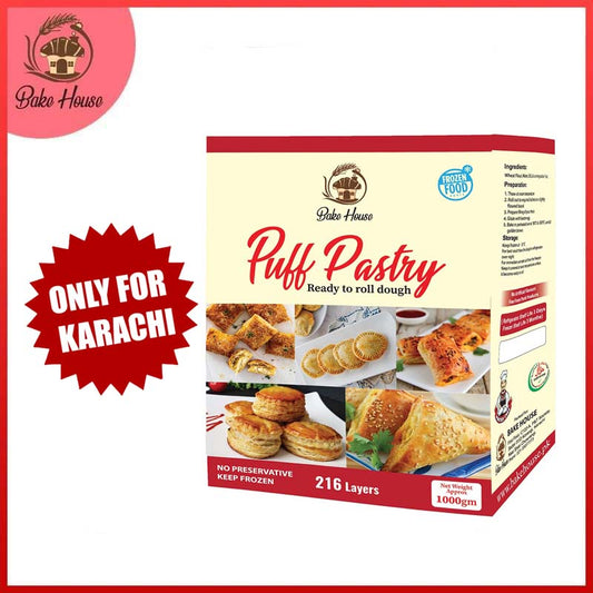 Bake House Ready Made Puff Pastry Dough 1KG Pack