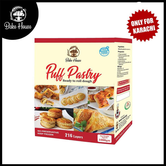 Bake House Ready Made Puff Pastry Dough 1KG Pack