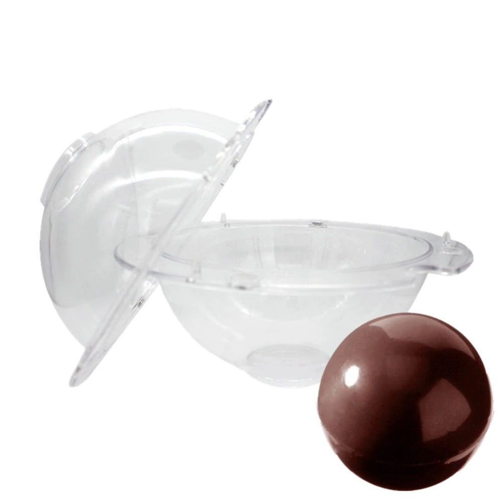 Ball Shape Acrylic Chocolate Mold Large Size 2Pcs Set