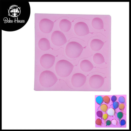 Balloons Silicone Fondant Mold 15 Cavity